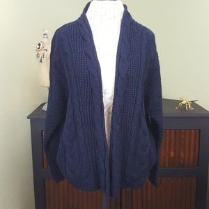 Pen Paper Cable Knit Cardigan